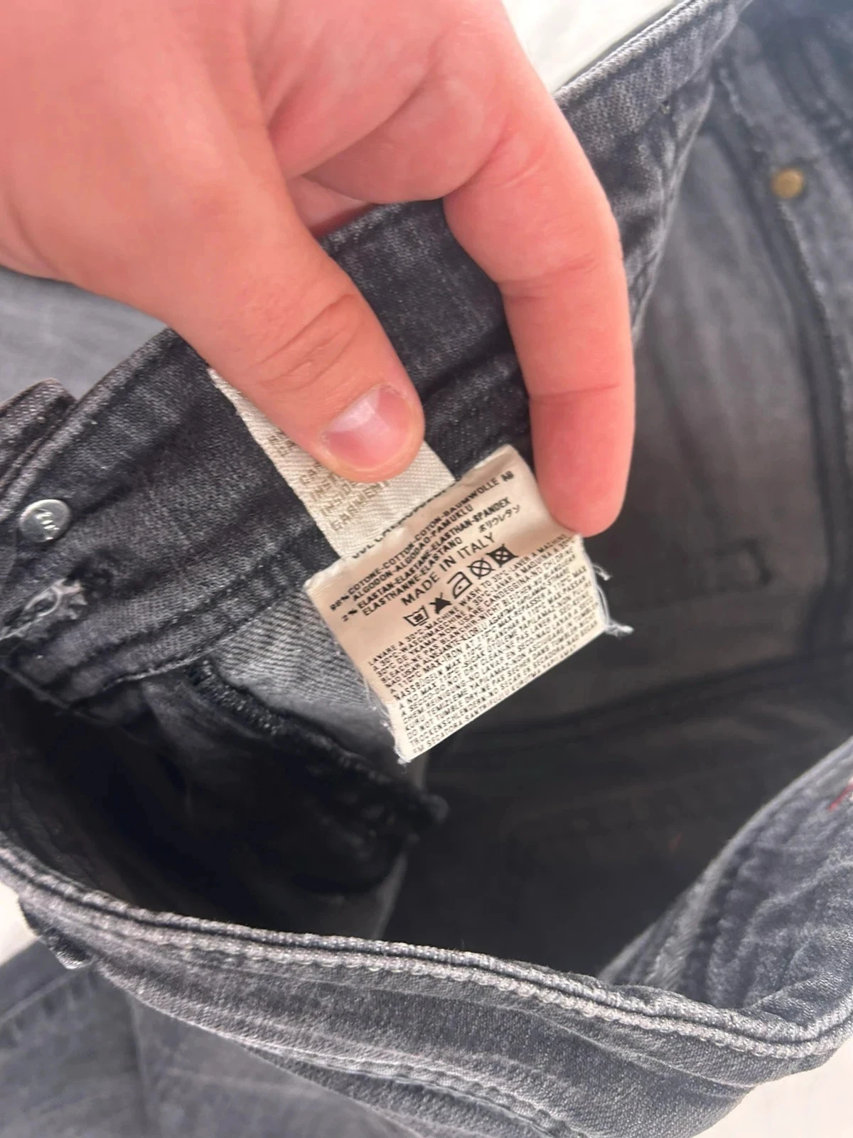 Jeans slim preto diesel – photo 10